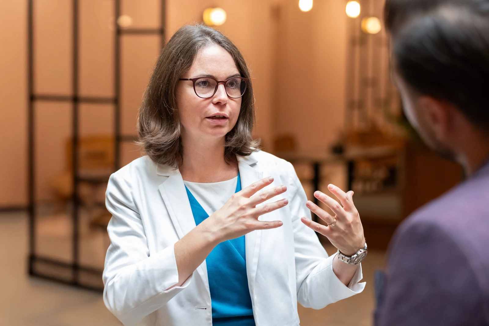 Marie Glück im persönlichen Gespräch